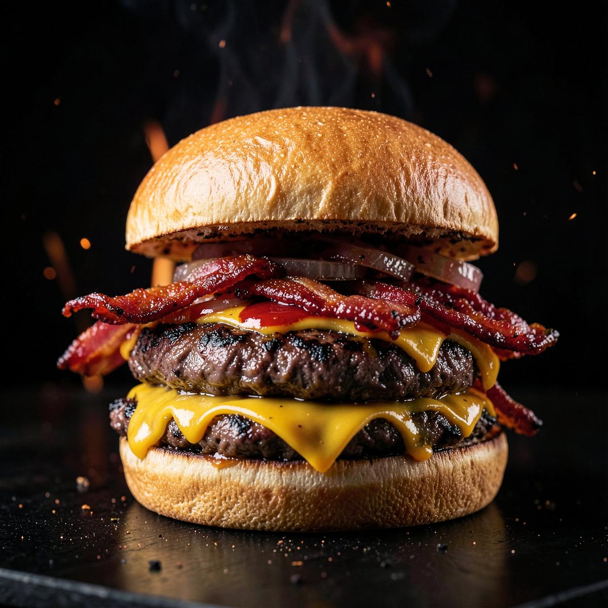 Brasa Bacon, hambúrguer ilustrativo